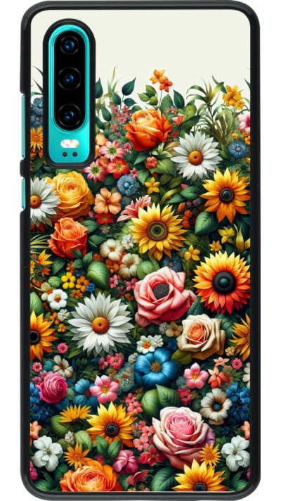 Huawei P30 Case Hülle - Sommer Blumenmuster
