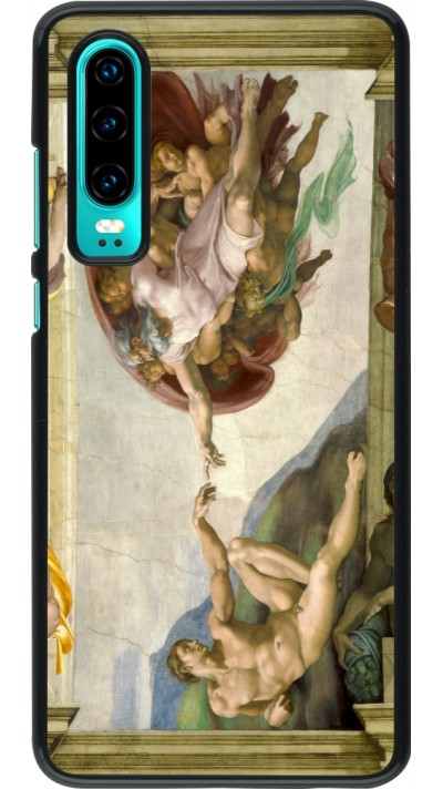 Huawei P30 Case Hülle - Kunstbild - Die Erschaffung Adams - Michelangelo