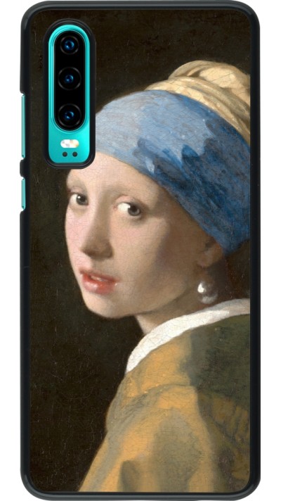 Huawei P30 Case Hülle - Kunstbild - Das Mädchen mit dem Perlenohrring - Jan Vermeer