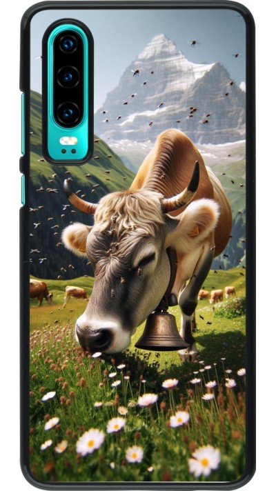 Huawei P30 Case Hülle - Kuh Berg Wallis