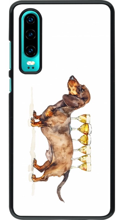 Huawei P30 Case Hülle - Wine Teckel
