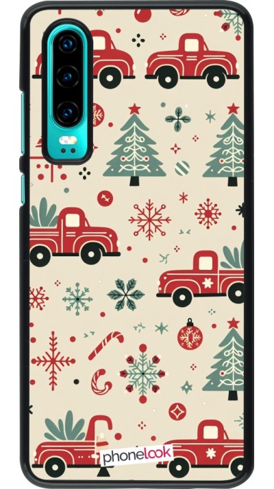 Huawei P30 Case Hülle - Weihnachten 2024 Lkw Tanne