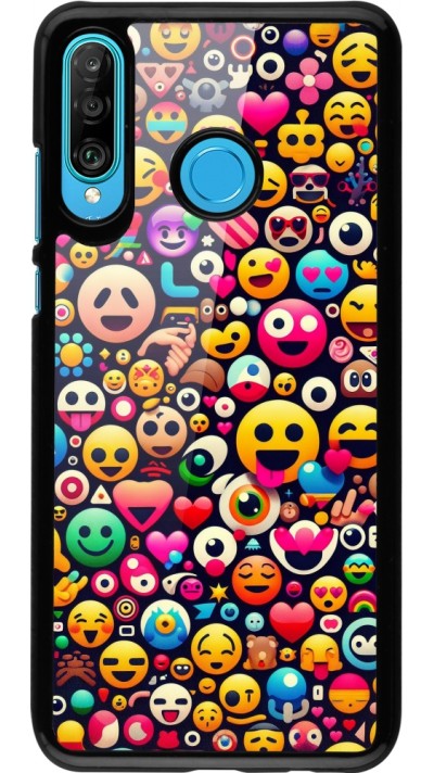 Coque Huawei P30 Lite - Emoji Mix Color