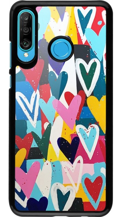 Hülle Huawei P30 Lite - Joyful Hearts