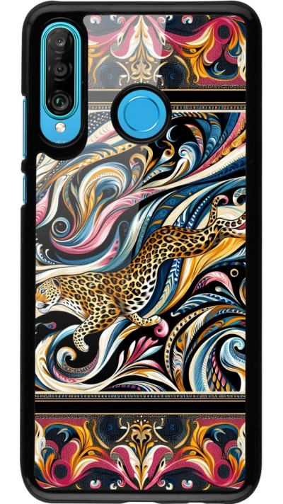 Coque Huawei P30 Lite - Leopard Abstract Art