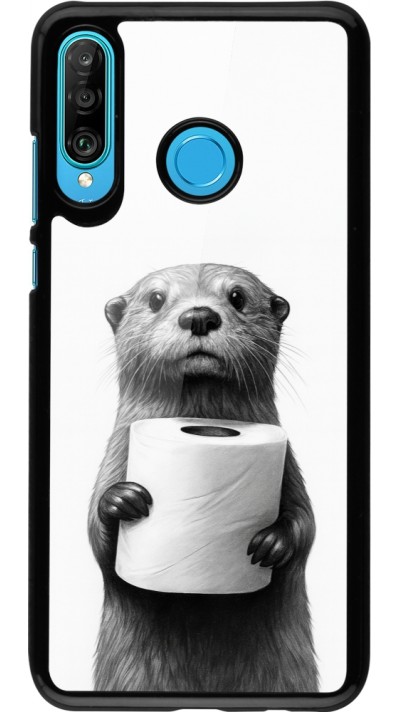 Coque Huawei P30 Lite - Loutre papier de toilette