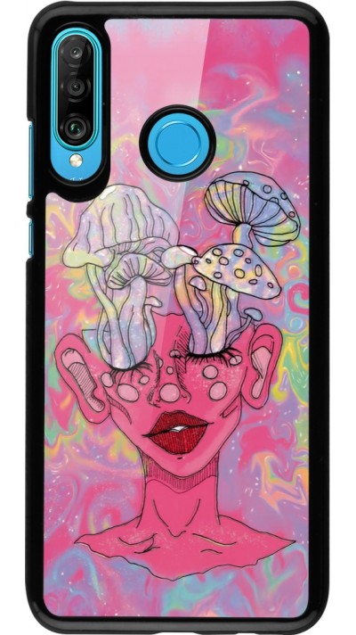 Coque Huawei P30 Lite - Psychedelic pink mushroom