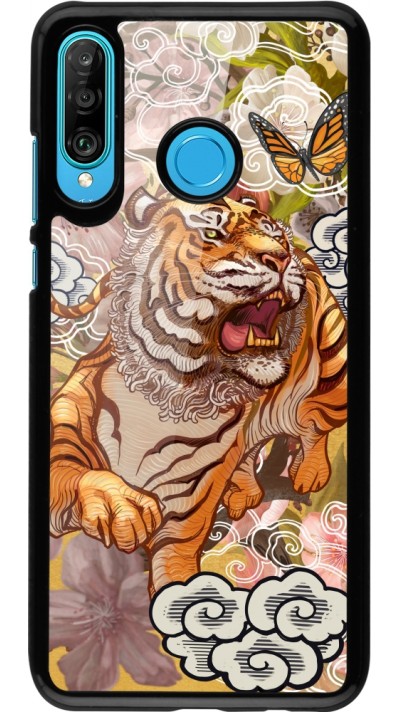 Huawei P30 Lite Case Hülle - Spring 23 japanese tiger