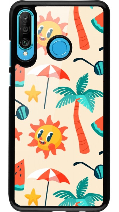 Huawei P30 Lite Case Hülle - Summer 2025 Pattern soleil