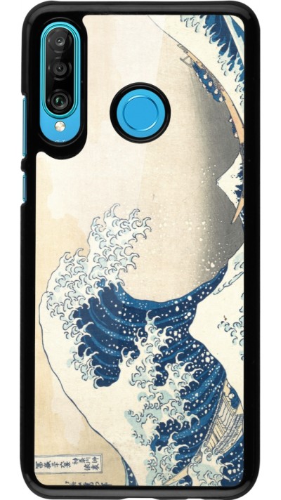 Huawei P30 Lite Case Hülle - Kunstbild - Die große Welle vor Kanagawa - Hokusai
