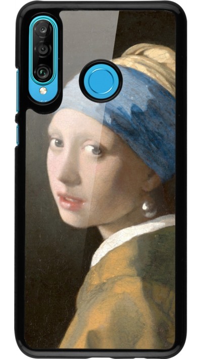 Huawei P30 Lite Case Hülle - Kunstbild - Das Mädchen mit dem Perlenohrring - Jan Vermeer