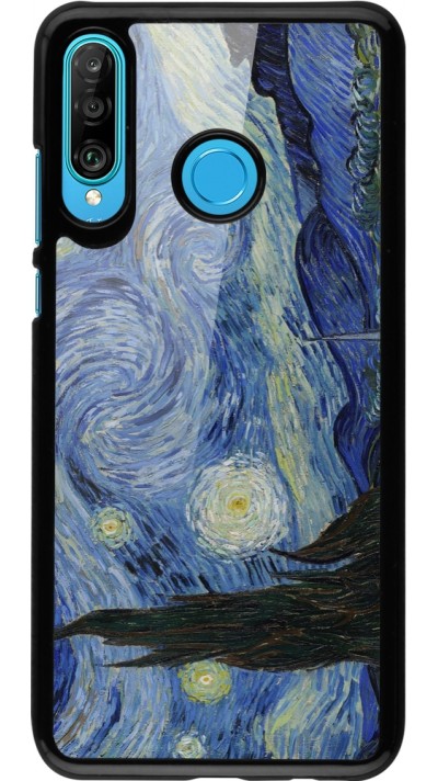 Huawei P30 Lite Case Hülle - Kunstbild - Sternennacht - Van Gogh