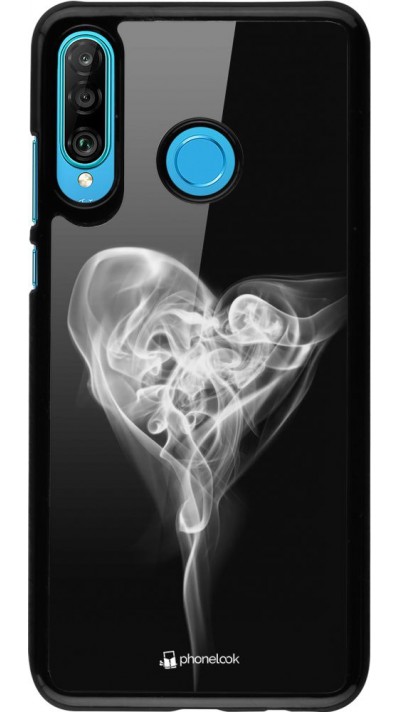 Hülle Huawei P30 Lite - Valentine 2022 Black Smoke