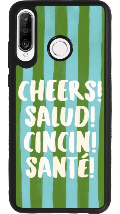 Huawei P30 Lite Case Hülle - Silikon schwarz Cheers 2026