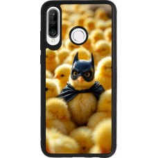 Huawei P30 Lite Case Hülle - Silikon schwarz Easter 2026 Chicken Batman