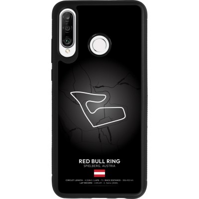 Huawei P30 Lite Case Hülle - Silikon schwarz F1 Track 2025 Austria