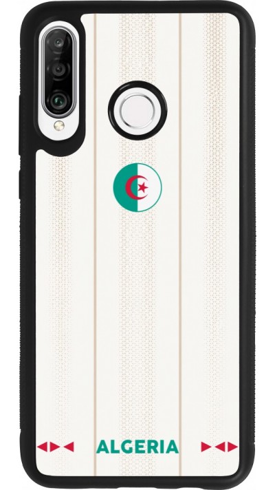 Huawei P30 Lite Case Hülle - Silikon schwarz Algerien 2026 personalisierbares Fussballtrikot