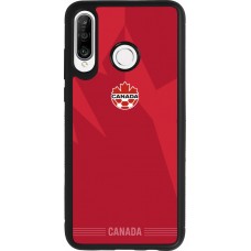 Huawei P30 Lite Case Hülle - Silikon schwarz Kanada 2026 personalisierbares Fussballtrikot