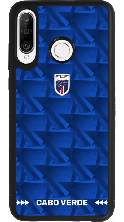 Huawei P30 Lite Case Hülle - Silikon schwarz Kap Verde 2026 personalisierbares Fussballtrikot