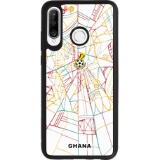 Huawei P30 Lite Case Hülle - Silikon schwarz Ghana 2026 personalisierbares Fussballtrikot