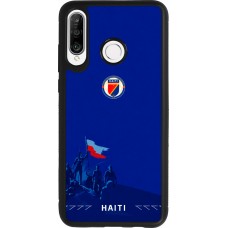 Huawei P30 Lite Case Hülle - Silikon schwarz Haiti 2026 personalisierbares Fussballtrikot