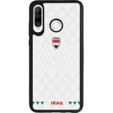 Huawei P30 Lite Case Hülle - Silikon schwarz Irak 2026 personalisierbares Fussballtrikot