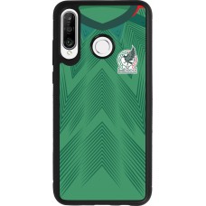 Huawei P30 Lite Case Hülle - Silikon schwarz Mexiko 2022 personalisierbares Fussballtrikot