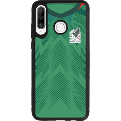 Huawei P30 Lite Case Hülle - Silikon schwarz Mexiko 2022 personalisierbares Fussballtrikot