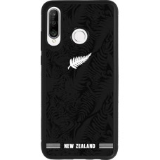 Huawei P30 Lite Case Hülle - Silikon schwarz Neuseeland 2026 personalisierbares Fussballtrikot