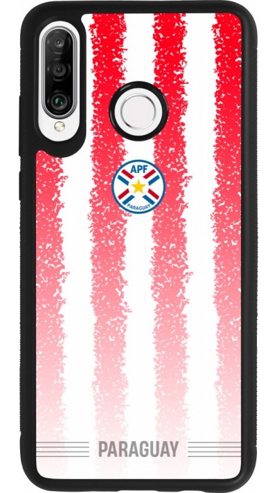 Huawei P30 Lite Case Hülle - Silikon schwarz Paraguay 2026 personalisierbares Fussballtrikot