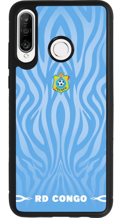 Huawei P30 Lite Case Hülle - Silikon schwarz Demokratische Republik Kongo 2026 personalisierbares Fussballtrikot
