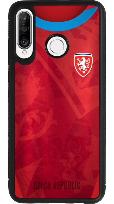 Huawei P30 Lite Case Hülle - Silikon schwarz Tschechische Republik personalisierbares Fussballtrikot