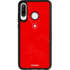 Huawei P30 Lite Case Hülle - Silikon schwarz Schweiz 2026 personalisierbares Fussballtrikot