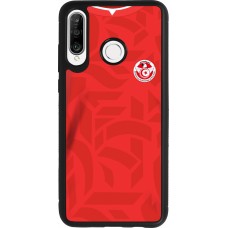 Huawei P30 Lite Case Hülle - Silikon schwarz Tunesien 2022 personalisierbares Fussballtrikot