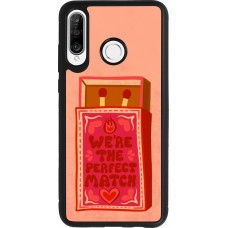 Coque Huawei P30 Lite - Silicone rigide noir Saint Valentines Day 26 Perfect Match