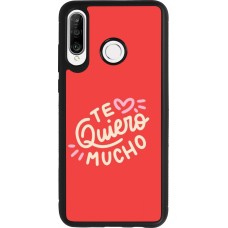 Coque Huawei P30 Lite - Silicone rigide noir Saint Valentines Day 26 Te quiero mucho