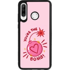 Huawei P30 Lite Case Hülle - Silikon schwarz Saint Valentines Day 26 You are the bomb
