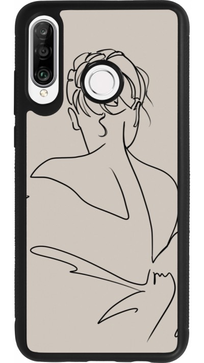 Coque Huawei P30 Lite - Silicone rigide noir Salnikova 05