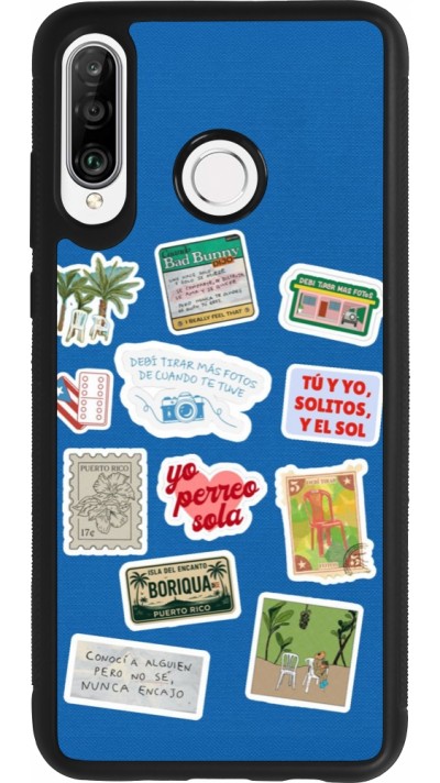 Huawei P30 Lite Case Hülle - Silikon schwarz Seals of the Dominican Republic DTMF