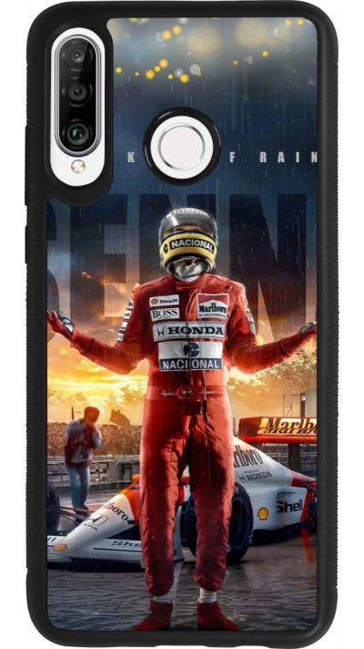 Coque Huawei P30 Lite - Silicone rigide noir Senna The King of Rain