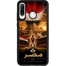 Huawei P30 Lite Case Hülle - Silikon schwarz Fussball Ägypten splash 2026