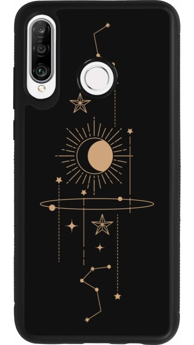Coque Huawei P30 Lite - Silicone rigide noir Spring 23 astro