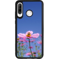 Huawei P30 Lite Case Hülle - Silikon schwarz Bee on a flower 2026