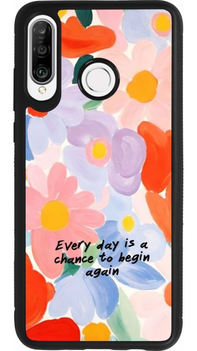 Huawei P30 Lite Case Hülle - Silikon schwarz Every day is a chance 2026