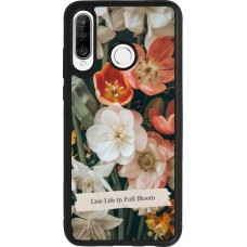 Huawei P30 Lite Case Hülle - Silikon schwarz Full Bloom 2026