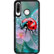 Huawei P30 Lite Case Hülle - Silikon schwarz Ladybird in bloom 2026