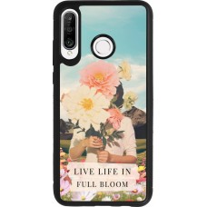 Huawei P30 Lite Case Hülle - Silikon schwarz Live life in full moon 2026