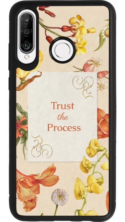 Huawei P30 Lite Case Hülle - Silikon schwarz Trust the process 2026