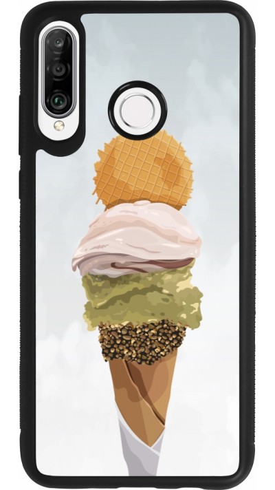 Huawei P30 Lite Case Hülle - Silikon schwarz Summer 2025 Cornet