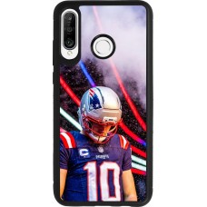 Coque Huawei P30 Lite - Silicone rigide noir Super Bowl 26 Patriots 3